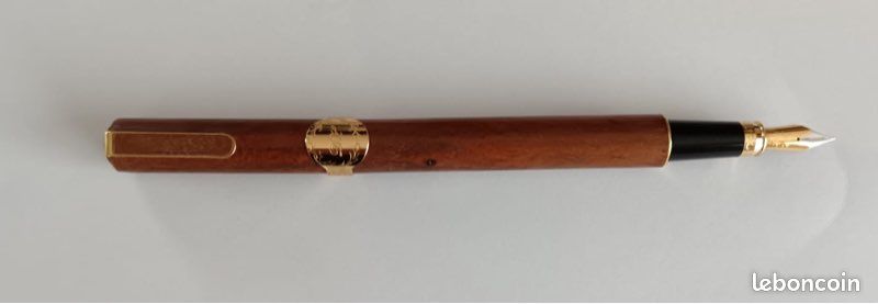 Stylo Plume Laqué Noir En Forme De Cigare (style Meisterstück) - Neuf, Sans Emballage, Fonctionne Avec Cartouches