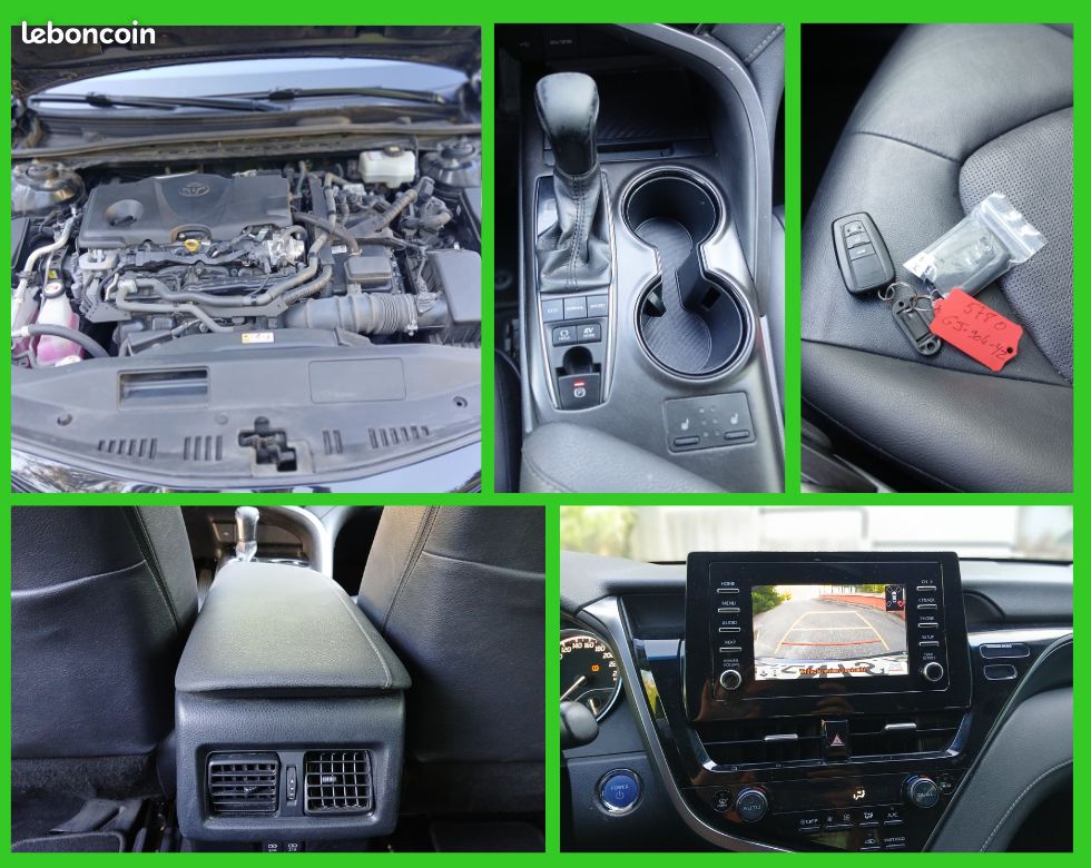 TOYOTA CAMRY Hybride ESSENCE 2.5 L - 218 CH 2WD DYNAMIC BUSINESS - BOITE AUTO – 10/2022 – 181 683 km– 1ère main – TVA récupérable - VO 433 (image 7)