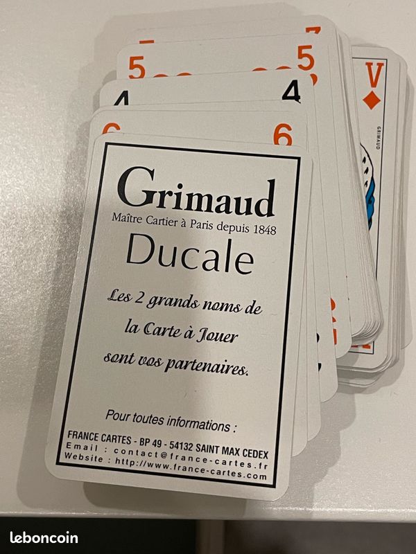 Cartes À Jouer Carnavals Grimaud Poker Bridge Vintage Originales