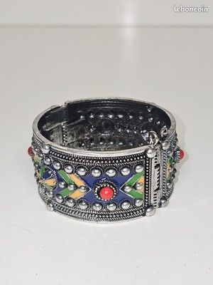Bracelet Vintage Strass Fantaisie - Années 1970 - Occasion