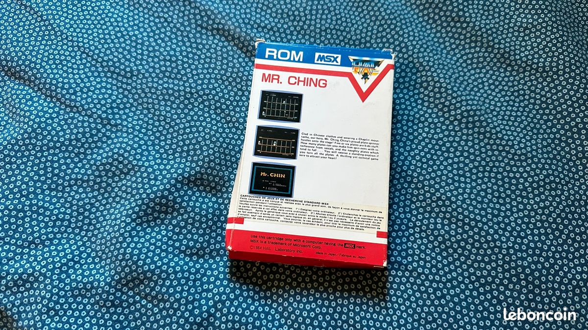 Jeu Mr Ching Pour MSX - Version ROM, Très Bon état - Sorti En 1984, Plateforme Sony MSX