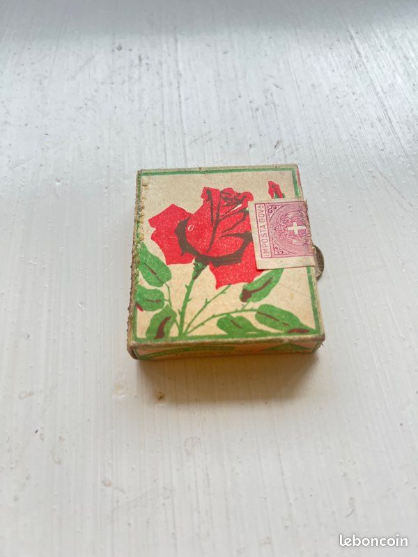 Boîte d’allumettes vintage illustrée – Italie (Fiat Lux Torino) – Années 50/60 (image 1)