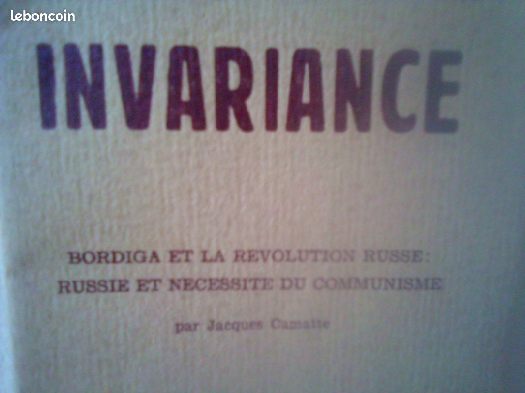 Trés Rare- Revue Invariance - 1974- année VII- série II- no 4 (image 2)