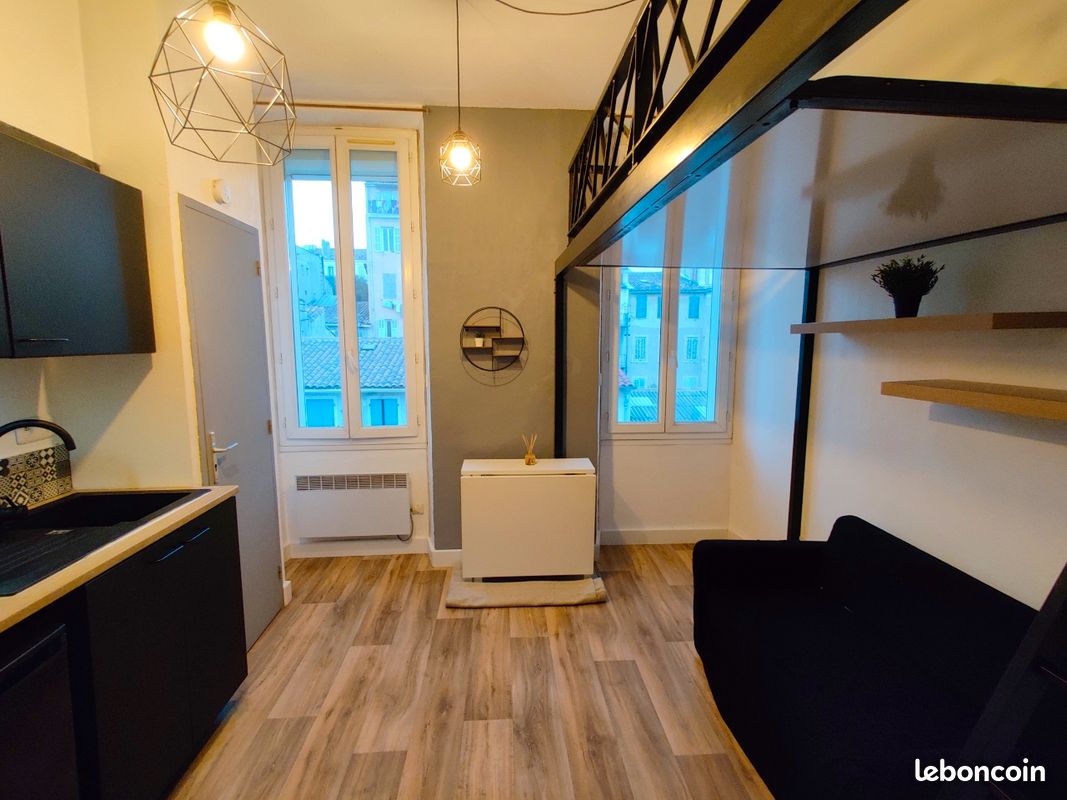 Appartement 1 pièce 14 m² · à Marseille · 14 m² · 620 €/mois