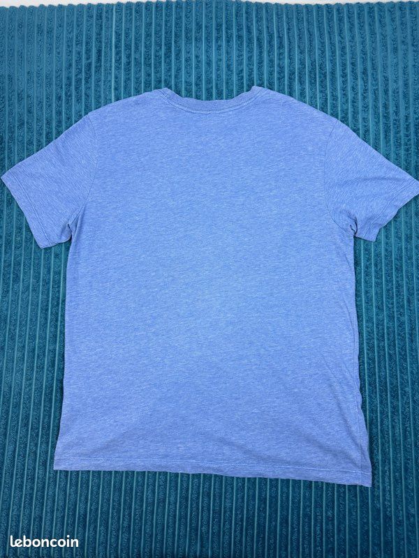 T-shirt Nike Dro-Fit bleu logo noir - taille M (image 3)