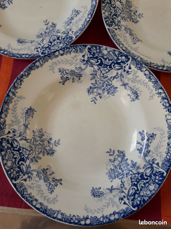 Assiettes terre de fer Bouchard Saint Amand (image 3)