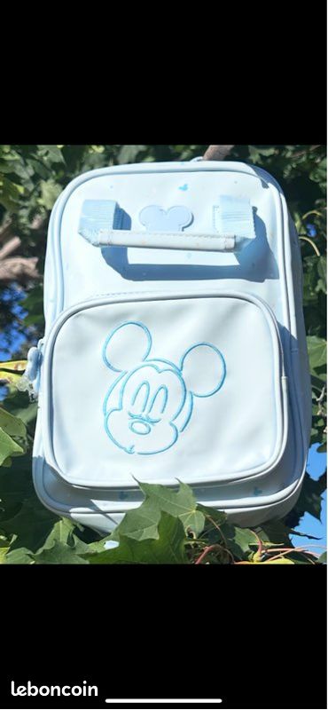 Sac à dos enfant Mickey Disney bleu clair, neuf (image 1)