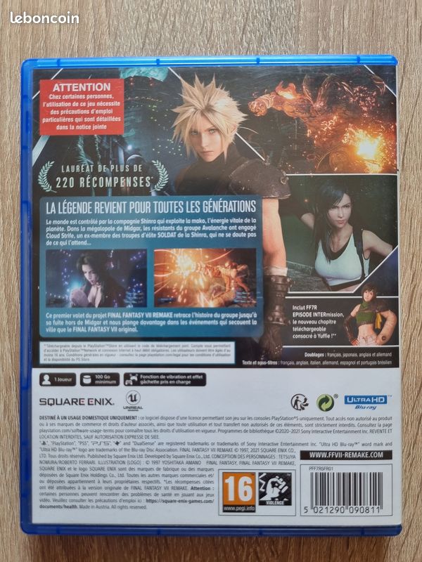 Final fantasy 7 Remake Intergrade PS5 (image 3)