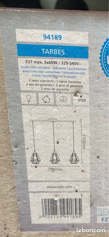 Lustre ampoule vintage neuf (image 2)