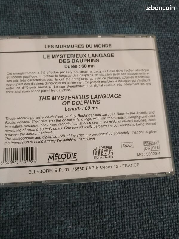 Cd le mystérieux langage des dauphins (image 2)