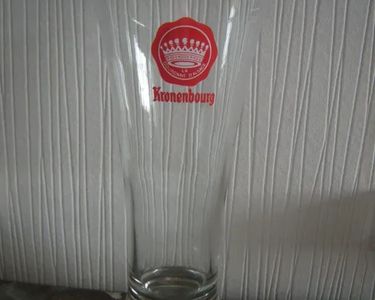 ANCIEN VERRE BIERE brasserie kronenbourg 1664 baril 50 cl hauteur 15 cm ! EUR 20,00 - FR
