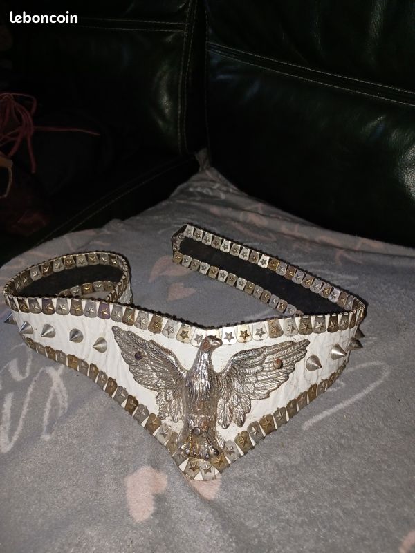 Lot de ceinture ancienne vintage de styliste métal jose cotel? (image 1)
