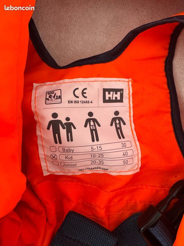 Helly Hansen Sport Ii Gilet De Sauvetage Enfant - 50N - Rouge Gilet Flottabilité 50N