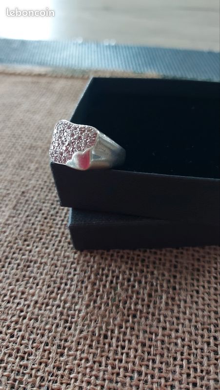 Bague Chevalière femme en argent poinçonne (image 5)
