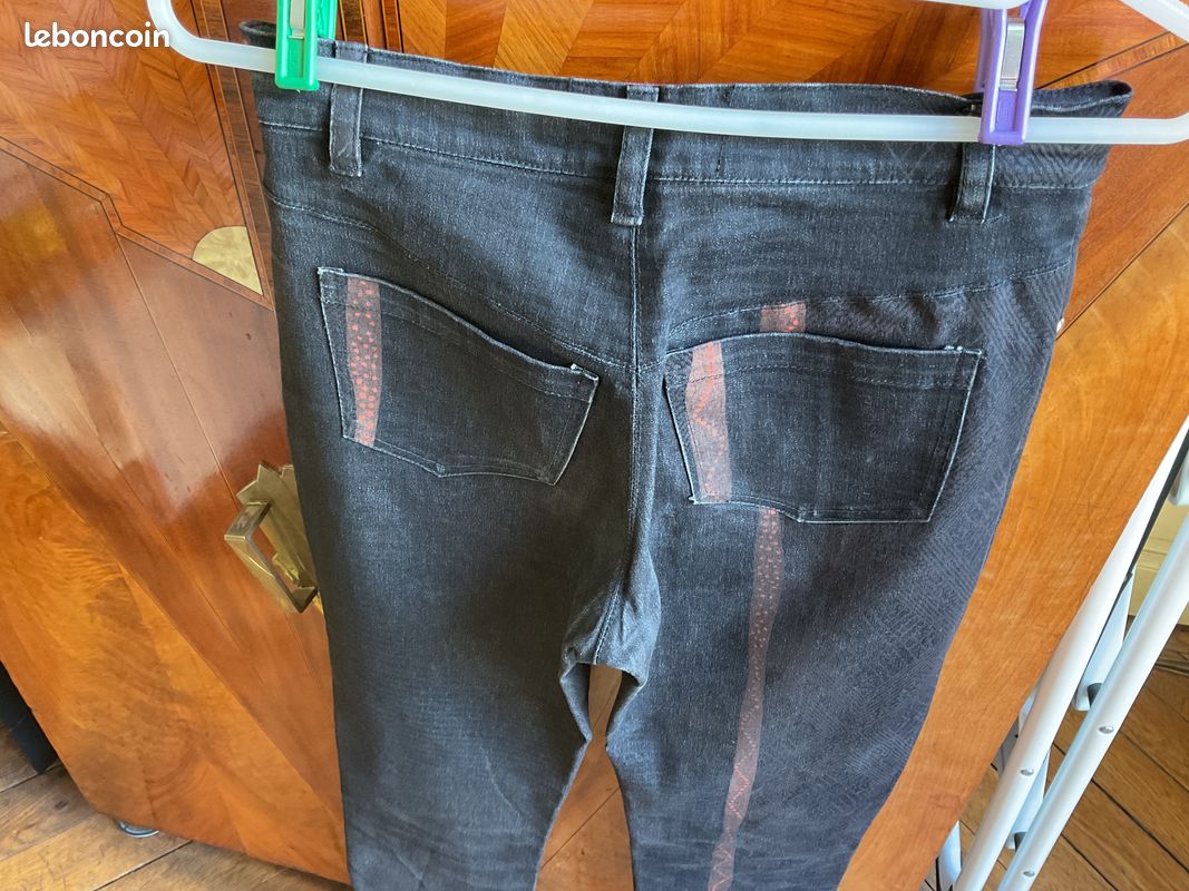 2 pantalons forme jean, de marque / taille 38 (image 6)