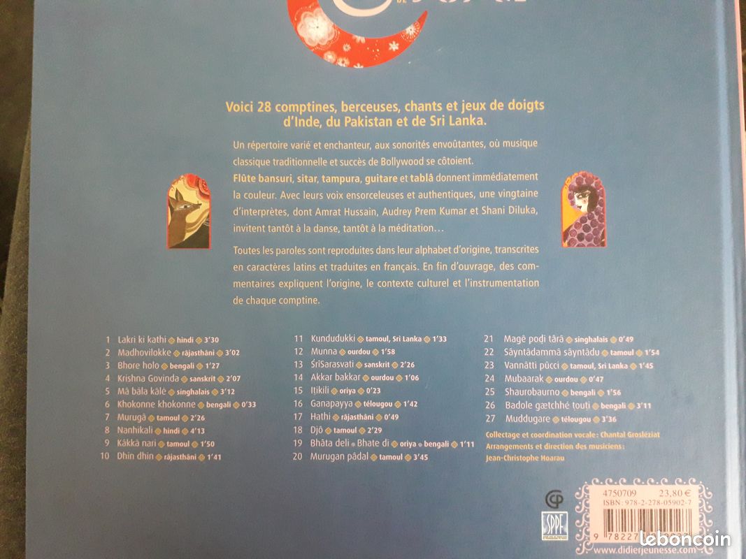 Livre-CD Comptines de Roses et de Safran neuf (image 3)