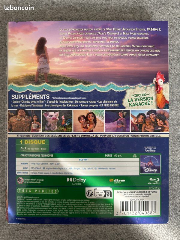 Disney blu-ray | Jaquette carton (image 2)