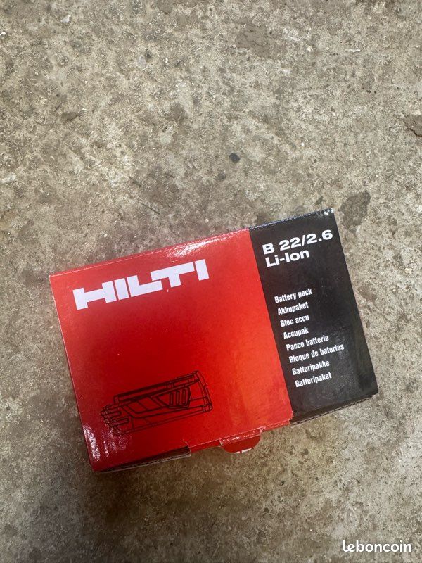Batterie Hilti B 22 – Occasion – Pour Outils électroportatifs