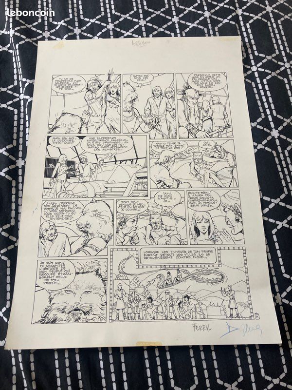 Planche originale FERRY bd ian kadeline journal de Tintin (image 1)