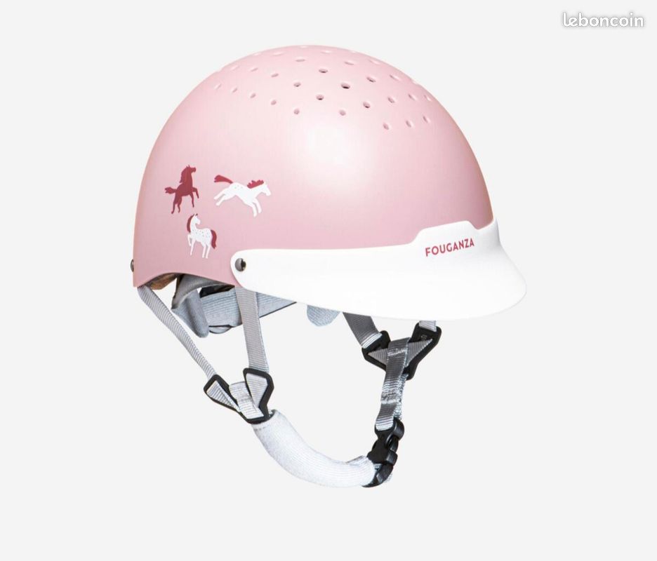 Casque D'équitation Enfant – Résistant Aux Chocs, Taille Réglable 48–52 Cm, En ABS Et Mousse, Finition Mate Pour L’entraînement Extérieur
