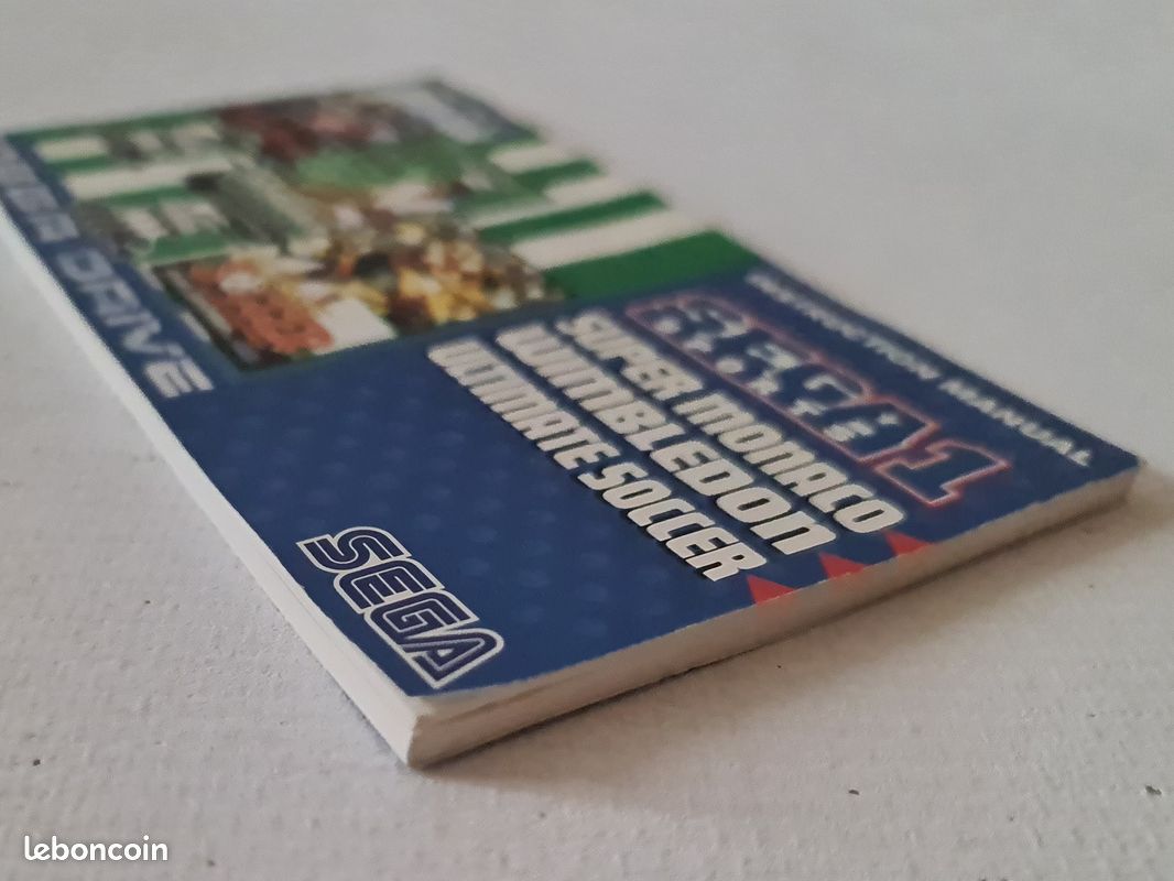 Lot De 3 Jeux Sega Sports 1 Pour MegaDrive : Super Monaco, Wimbeldon, Ultimate Soccer - Bon état