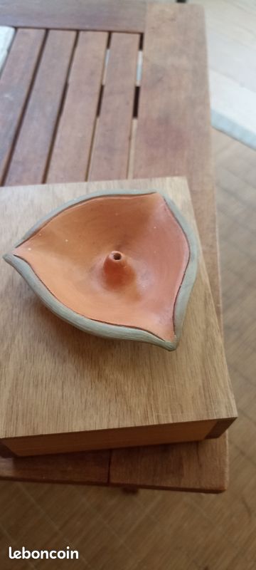 Porte encens poterie artisanale (image 3)