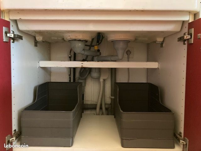 Elément cuisine caisson FAKTUM IKEA façades KALLARP rouge (image 4)