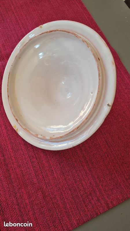 Couvercle ancien de soupière en céramique (image 4)