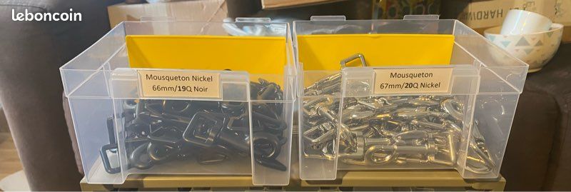 Mousquetons, boucles clips et anneaux en D NEUFS (image 2)