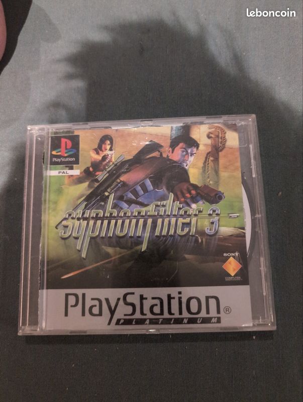 Jeu PS1 Syphon Filter 3 - Version PAL FR Promo 'Not For Resale' - Complet & Comme Neuf