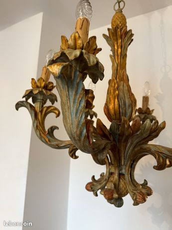 Lustre Baroque Style Florentin - Occasion - Élégance Vintage