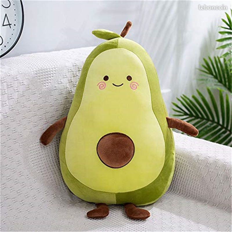 Yeqivo Adorable peluche avocat avec coussin rempli d'avocat - Cadeau pour filles, garçons et amis (jaune, 60 cm Yeqivo Adorable peluche avocat avec coussin rempli d'avocat - Cadeau pour filles, garçons et amis (jaune, 60 cm