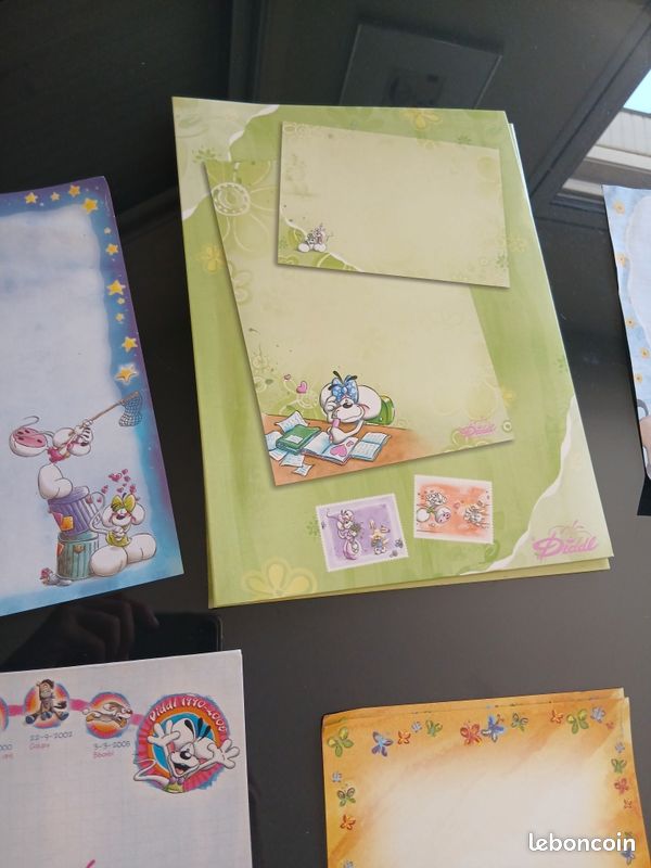 Années 2000-gros Lot Diddl blocs enveloppes parfumées timbres bloc note aimanté sacs souvenir (image 2)
