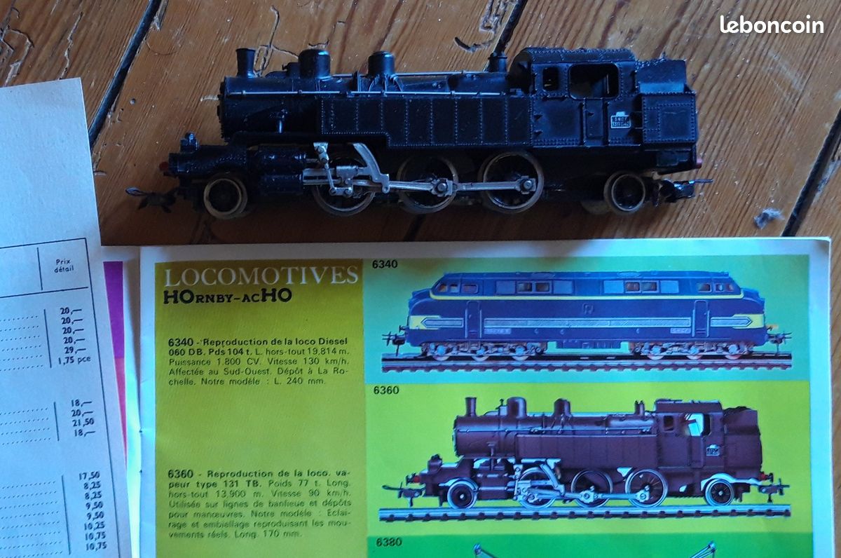 Coffret Train Électrique Hornby Meccano 20V - Locomotive Vapeur Vintage - Fonctionne
