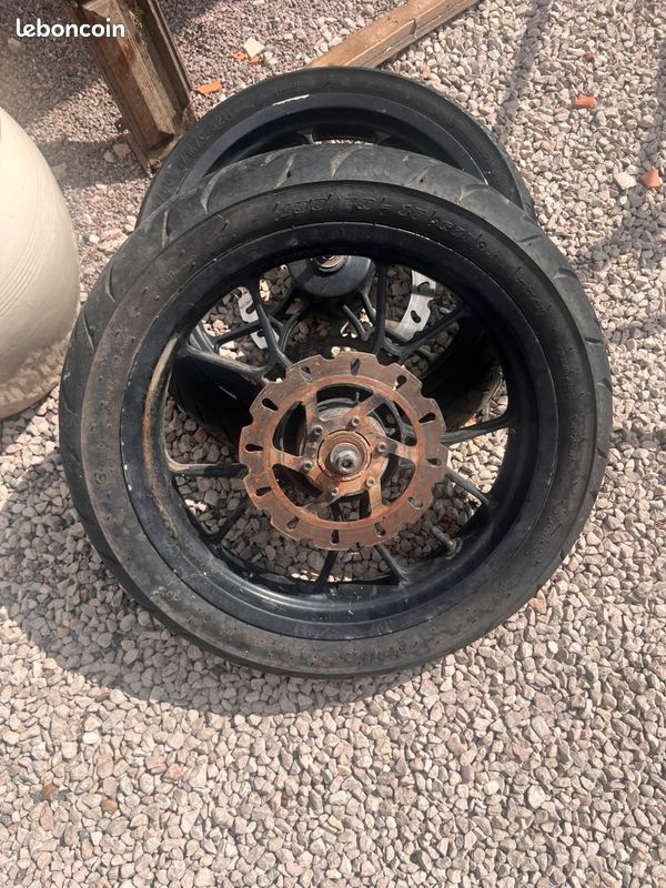 Roues complète moto 50cc (image 1)