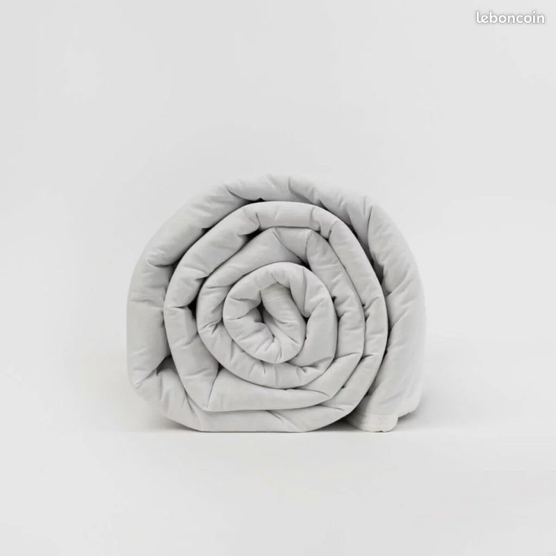 Couverture lestée autisme -135 x 200 cm - Blanc - 5 kg (image 1)