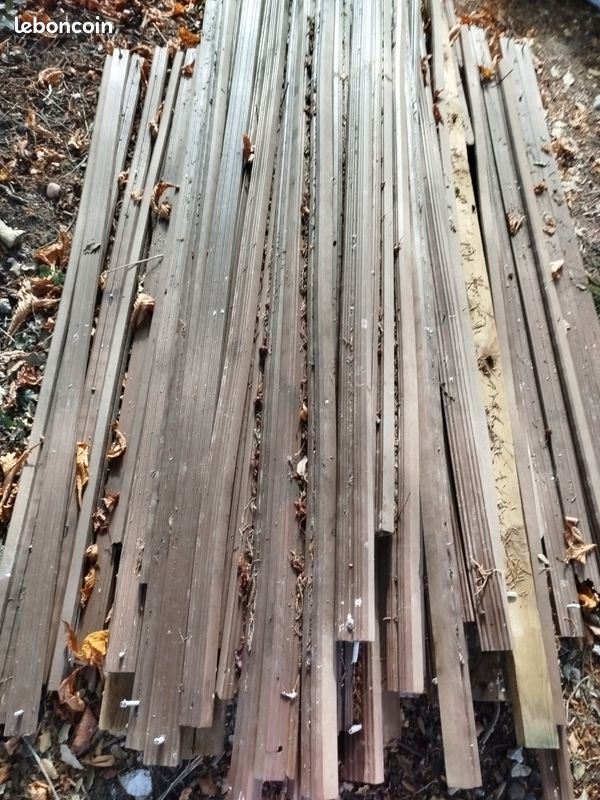 Gros lot de lambourdes 2m en composite pour terrasse (image 1)