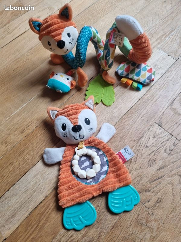 Spirale D'Activités Renard Infantino - Jouet Poussette Et Siège Auto Dès La Naissance