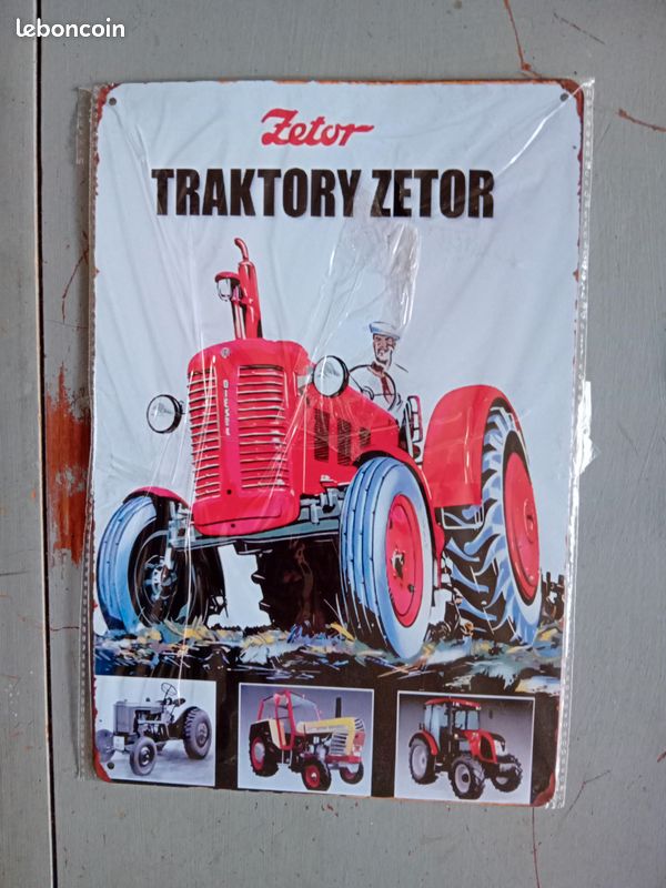 Plaque Métal Décorative 30 cm X 20 cm Tracteur ZETOR (image 1)