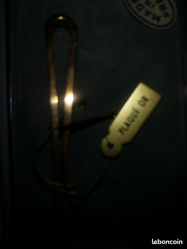 Pince a cravate plaque or (image 2)