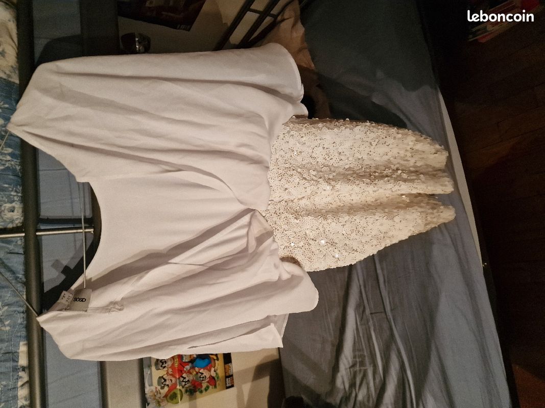 Top Asos Blanc doublé S . Tbe (image 5)