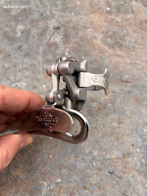 Dérailleur Avant Campagnolo Record Vintage – Fabriqué En Italie – Pièce Vélo Course