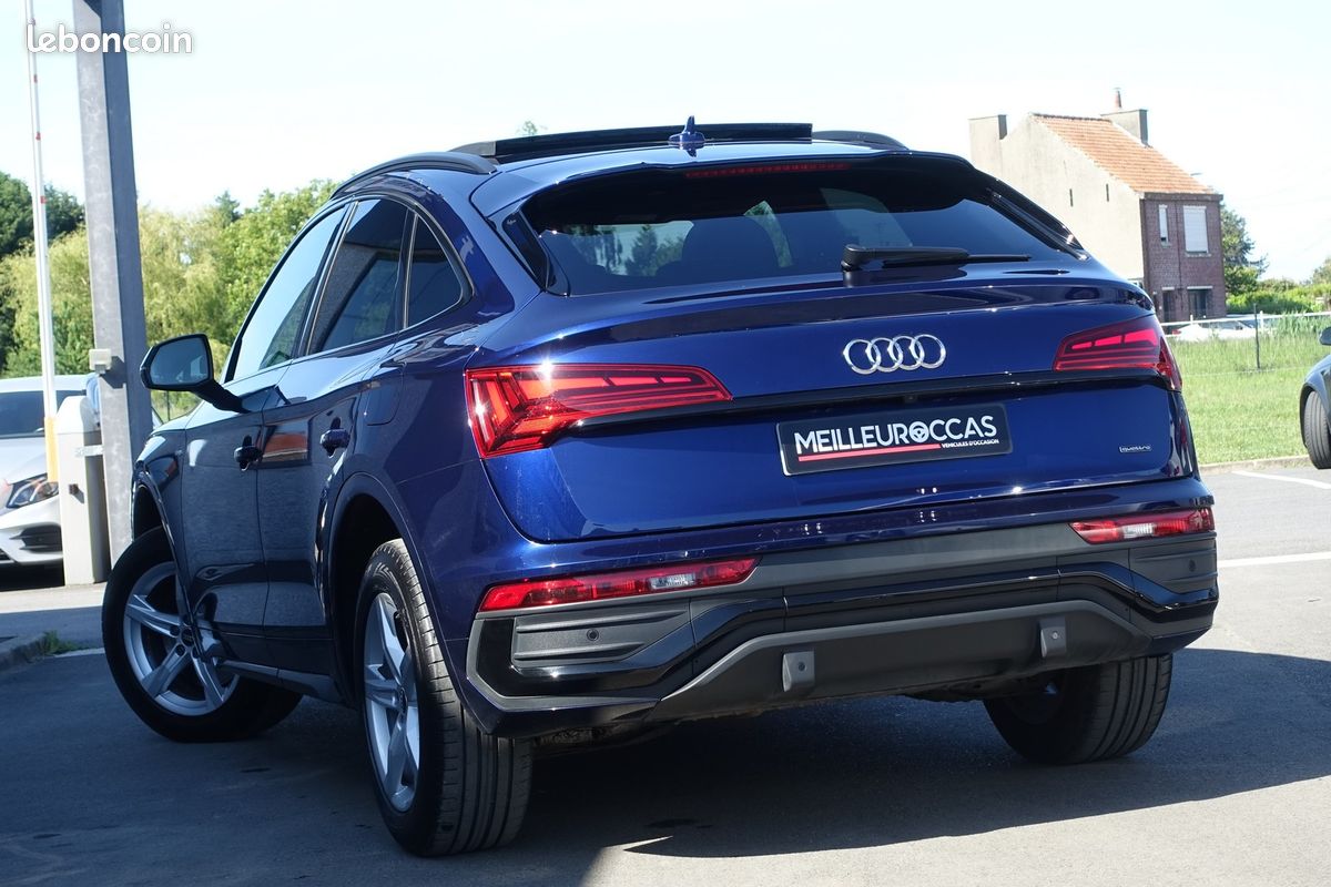 Q5 Sportback 50 Tfsi e S-Line Quattro S-Tronic Hybride Rechargeable 265ch Virtual cockpit/Cuir nappa sport chauffant/Toit ouvrant/Grd Gps/Carplay/Caméra/Hayon électrique/Attelage/1*Main/Garantie 12 mo (image 3)