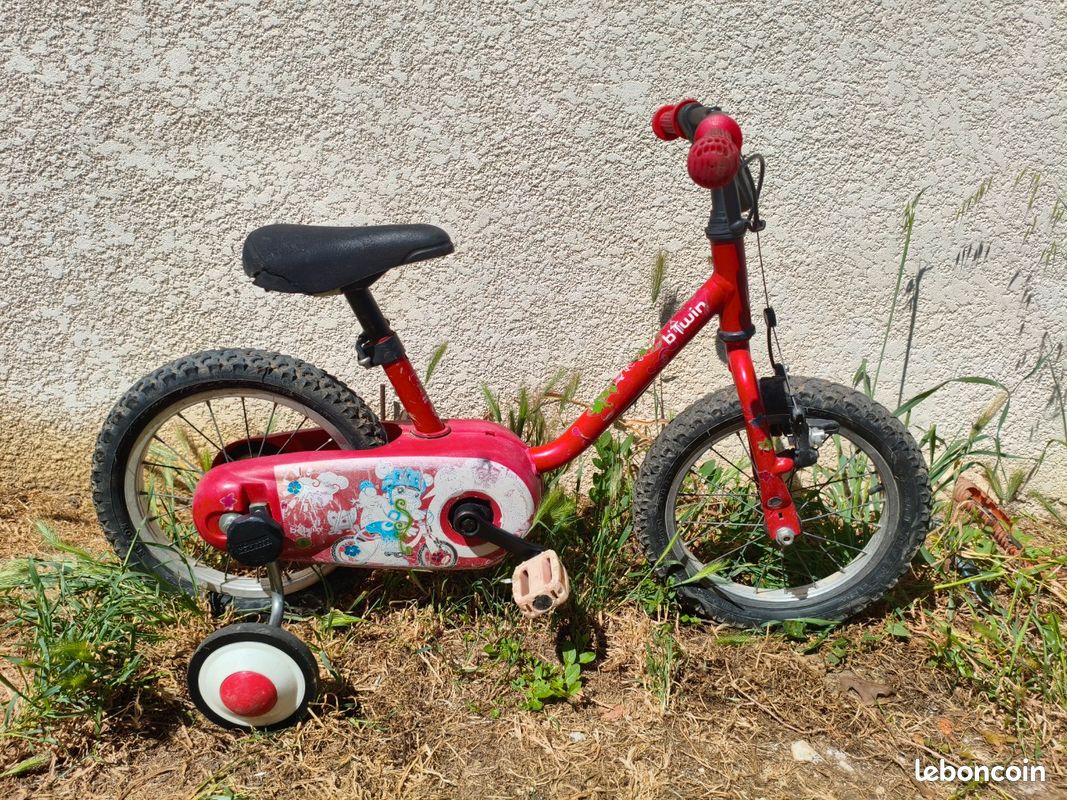 Vélo enfant B’Twin 14 pouces avec petites roues – idéal apprentissage (image 1)