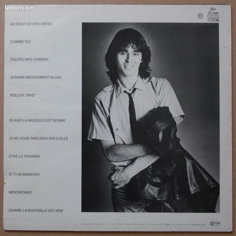 33 tours Jean-Jacques Goldman " Quand la musique est bonne " (image 2)