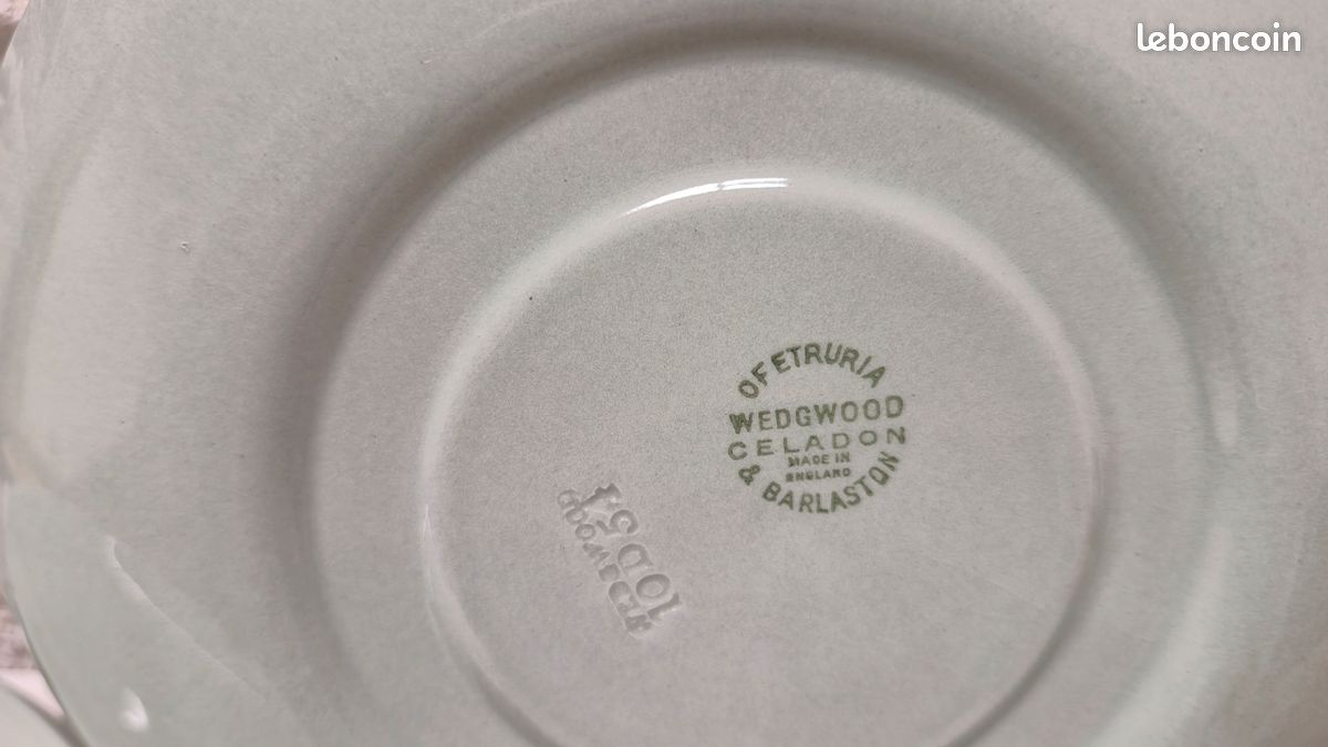Lot 5 soucoupes Wedgwood celadon (image 4)