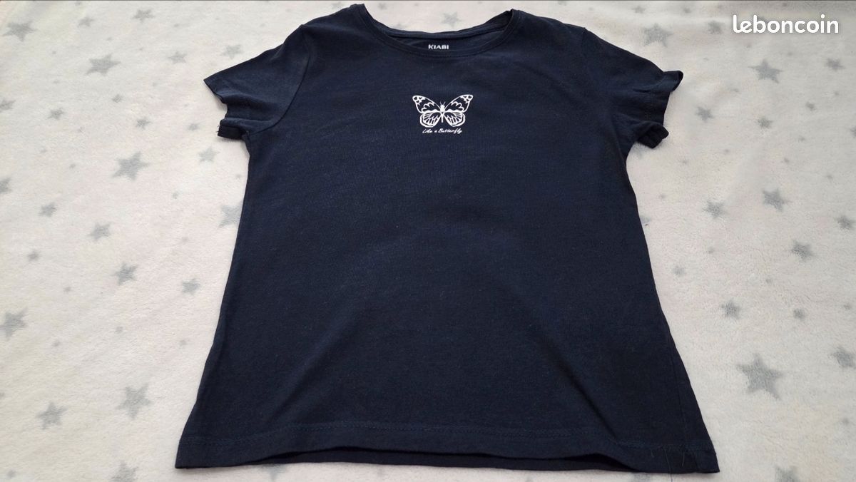 T-shirt en maille jersey imprimé - BLEU (image 1)