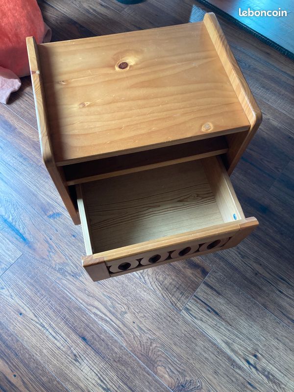 Ensemble commode 3 tiroirs, table de chevet Malaya (image 5)
