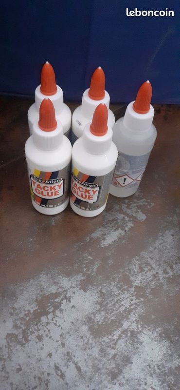 5 pots de colle 100 ml neufs pour loisir créatif (image 1)