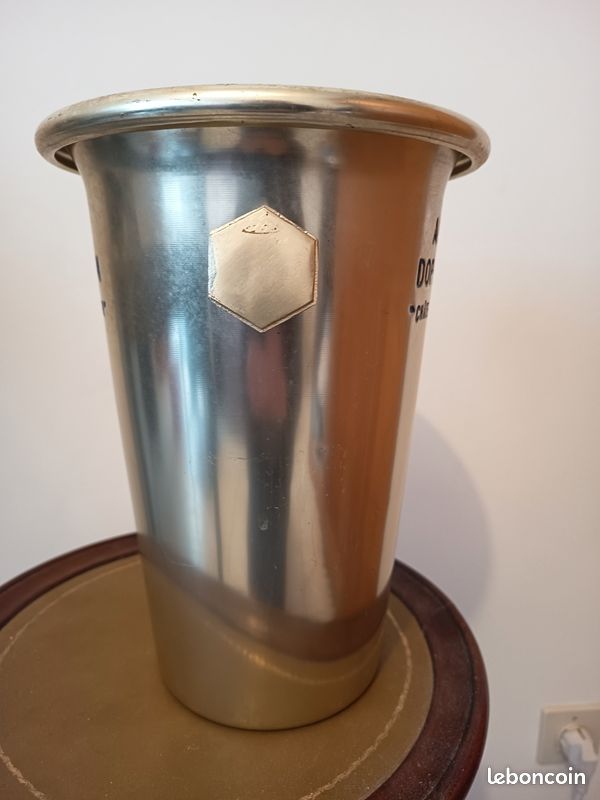 Seau à Vin D'Alsace Chromé Art Déco - France Années 1920-40 - 25cm